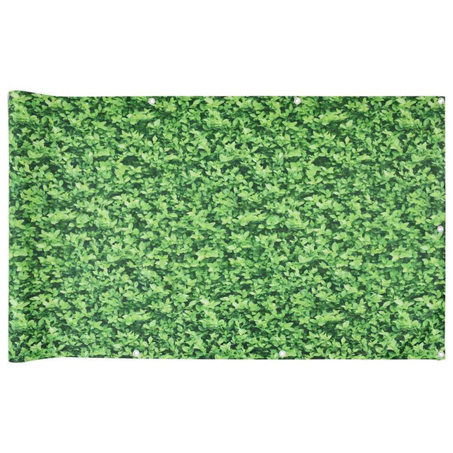 Paravento da Balcone con Aspetto Pianta Verde 500x90 cm PVC