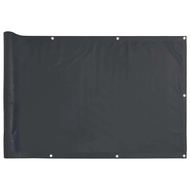 Paravento da Balcone Antracite 700x120 cm in PVC