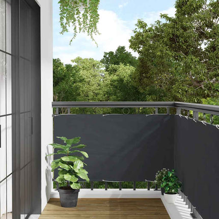 Paravento da Balcone Antracite 800x120 cm in PVC