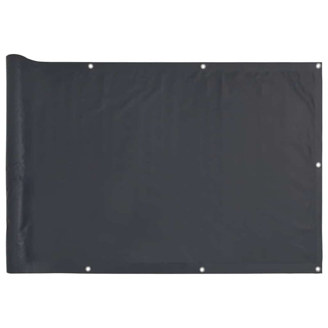 Paravento da Balcone Antracite 1000x120 cm in PVC
