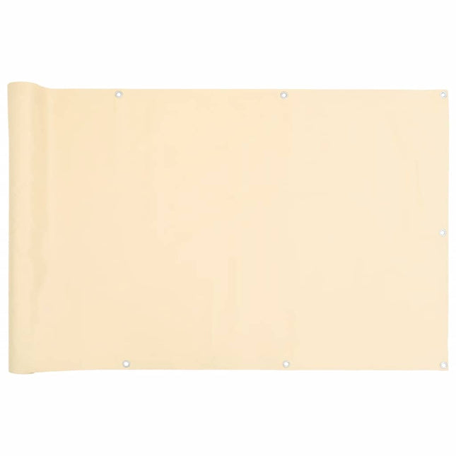 Paravento da Balcone Crema 400x120 cm in PVC