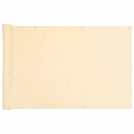 Paravento da Balcone Crema 500x120 cm in PVC