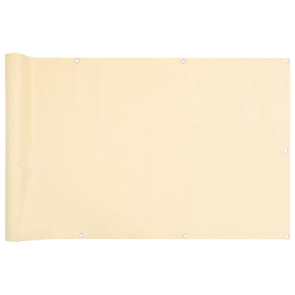 Paravento da Balcone Crema 600x120 cm in PVC