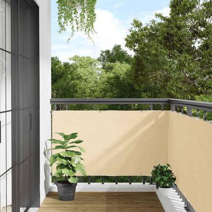 Paravento da Balcone Crema 600x120 cm in PVC