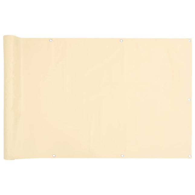 Paravento da Balcone Crema 700x120 cm in PVC