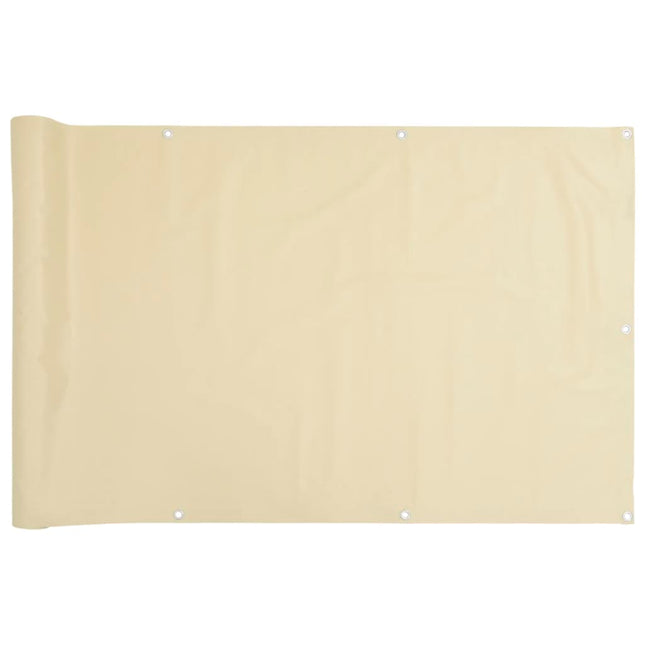 Paravento da Balcone Crema 800x120 cm in PVC