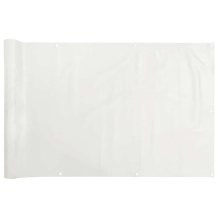 Paravento da Balcone Bianco 500x120 cm in PVC