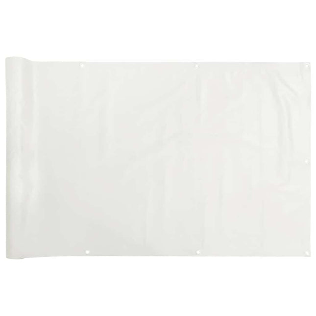 Paravento da Balcone Bianco 500x120 cm in PVC