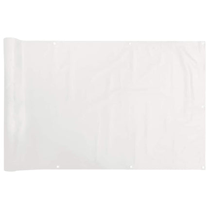 Paravento da Balcone Bianco 600x120 cm in PVC