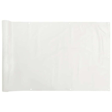 Paravento da Balcone Bianco 1000x120 cm in PVC