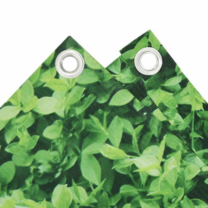 Paravento da Balcone con Aspetto Pianta Verde 500x120 cm PVC