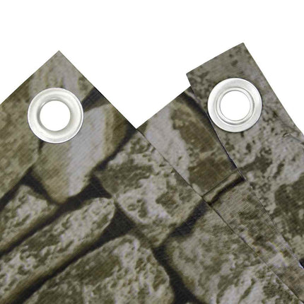 Paravento da Giardino con Aspetto Pietra 700x120 in PVC