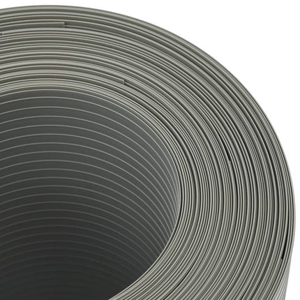 Schermi Privacy da Giardino 10 pz Grigio Pietra 252,5x19 cm PVC