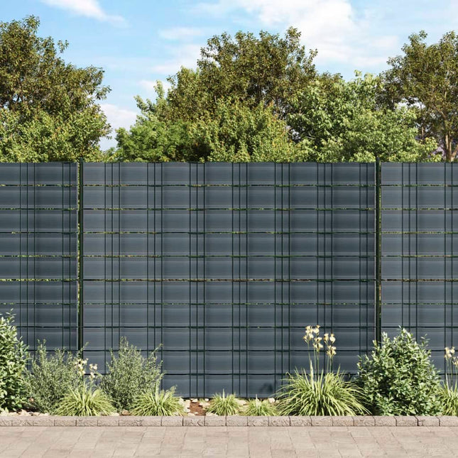 Schermi Privacy da Giardino 10 pz Nero 252,5x19 cm PVC