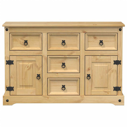 Credenza Corona 112x40x75 cm in Legno Massello di Pino