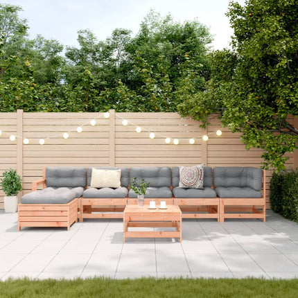 Set Salotto da Giardino 7 pz in Legno Massello di Douglas