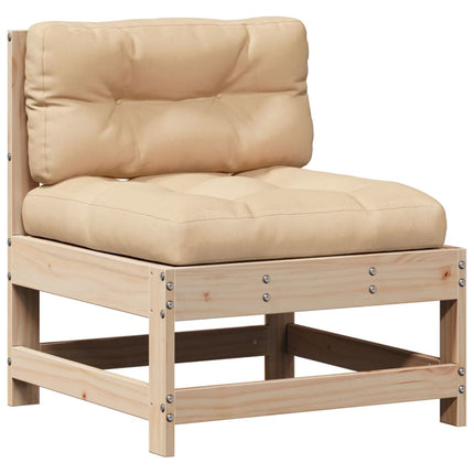 Set Salotto Giardino 8 pz Cuscini Antracite Legno Massello Pino