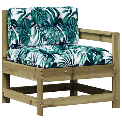 Set Divani da Giardino 6pz con Cuscini Legno Impregnato di Pino