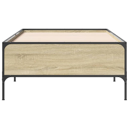 Giroletto Rovere Sonoma 90x190cm in Legno Multistrato e Metallo