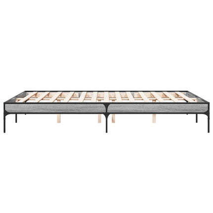 Giroletto Grigio Sonoma 140x200 cm in Legno Multistrato Metallo