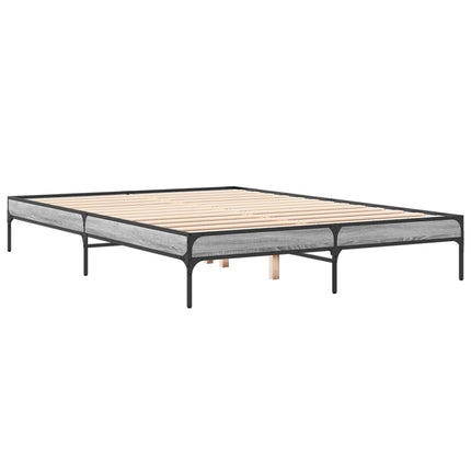 Giroletto Grigio Sonoma 140x200 cm in Legno Multistrato Metallo