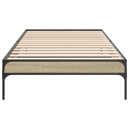 Giroletto Rovere Sonoma 75x190cm in Legno Multistrato e Metallo