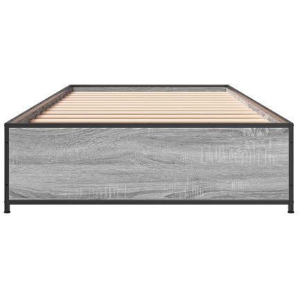 Giroletto Grigio Sonoma 100x200 cm Legno Multistrato e Metallo