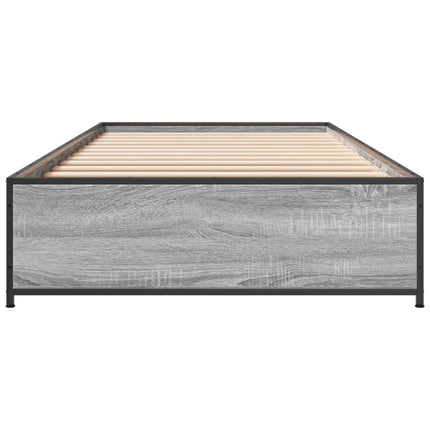 Giroletto Grigio Sonoma 75x190cm in Legno Multistrato e Metallo