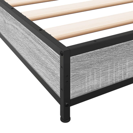 Giroletto Grigio Sonoma 150x200 cm in Legno Multistrato Metallo