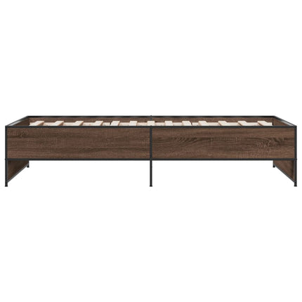 Giroletto Rovere Marrone 90x200 cm Legno Multistrato e Metallo