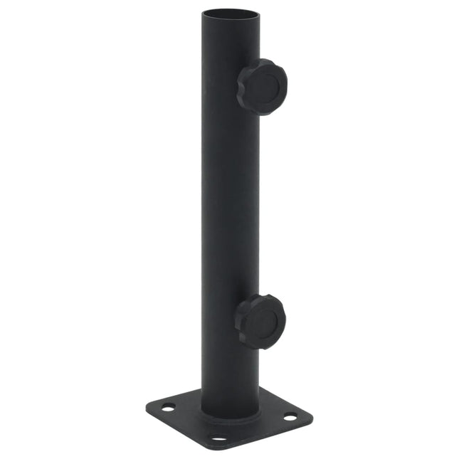 Base per Ombrellone per Palo da ÃƒËœ32/34/38 mm Nero Opaco Acciaio