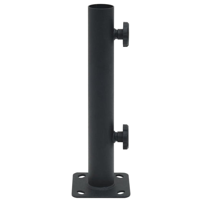 Base per Ombrellone per Palo da ÃƒËœ32/34/38 mm Nero Opaco Acciaio