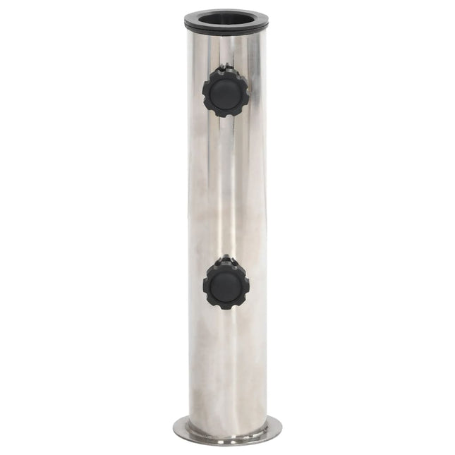 Base per Ombrellone per Palo da ÃƒËœ38/48 mm Argento Acciaio Inox