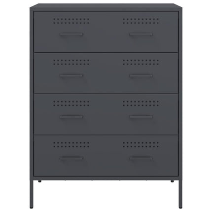 Credenza Antracite 68x39x89 cm in Acciaio