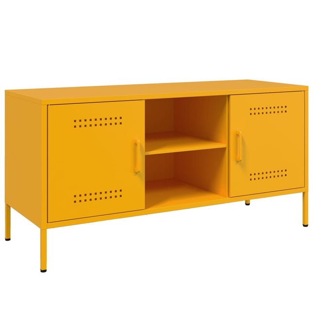 Mobile TV Giallo Senape 100,5x39x50,5 cm in Acciaio