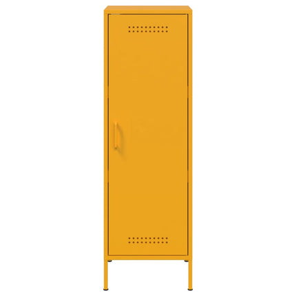 Credenza Giallo Senape 36x39x113 cm in Acciaio