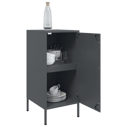 Credenza Antracite 36x39x79 cm in Acciaio