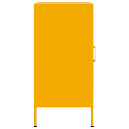 Credenza Giallo Senape 36x39x79 cm in Acciaio