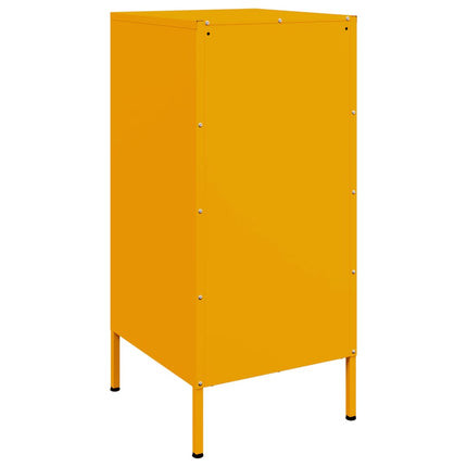 Credenza Giallo Senape 36x39x79 cm in Acciaio
