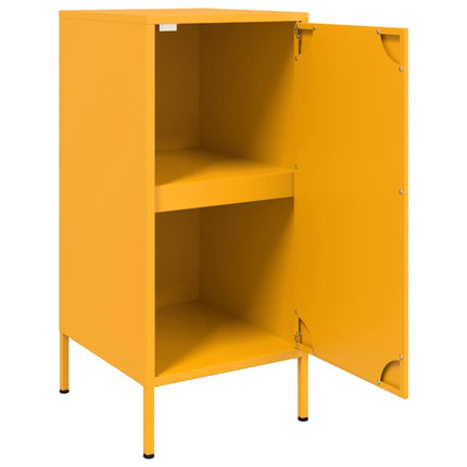 Credenza Giallo Senape 36x39x79 cm in Acciaio