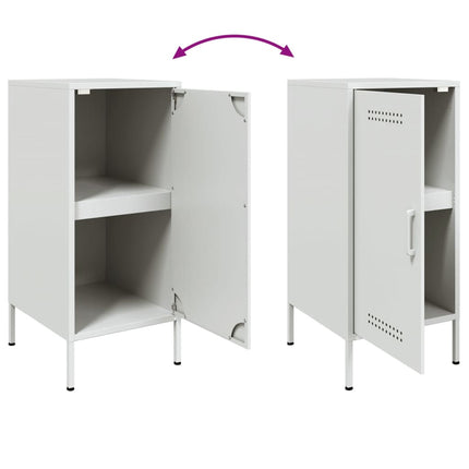 Credenza Bianca 36x39x79 cm in Acciaio