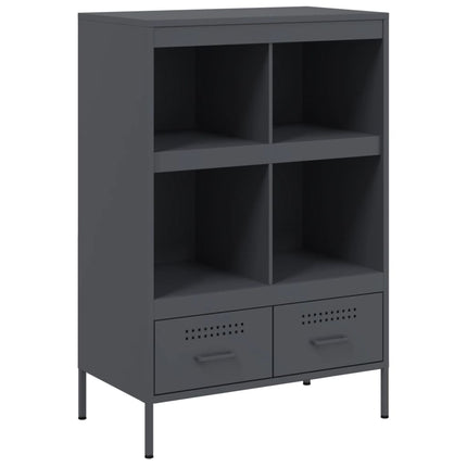 Credenza Antracite 68x39x101,5 cm Acciaio