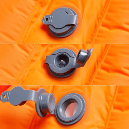 Materasso Campeggio Autogonfiabile Cuscini 1 Persona Arancio