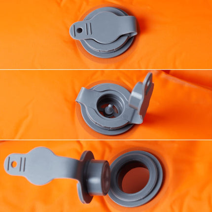 Materasso Campeggio Autogonfiabile Cuscini 1 Persona Arancio