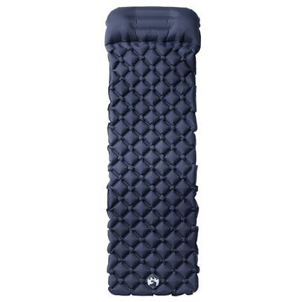 Materasso Campeggio Gonfiabile con Cuscino 1 Persona Grigio