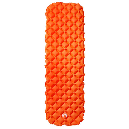 Materasso Campeggio Gonfiabile 1 Persona Arancione 190x58x6 cm