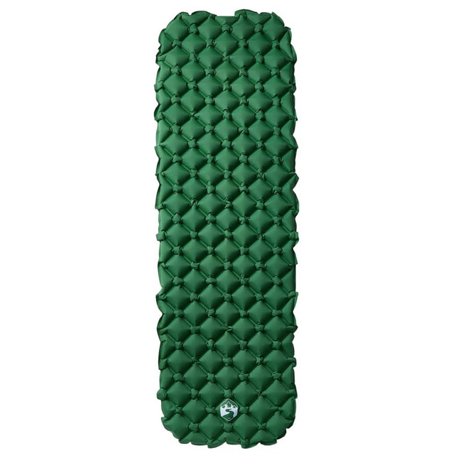 Materasso da Campeggio Gonfiabile 1 Persona Verde 190x58x6 cm