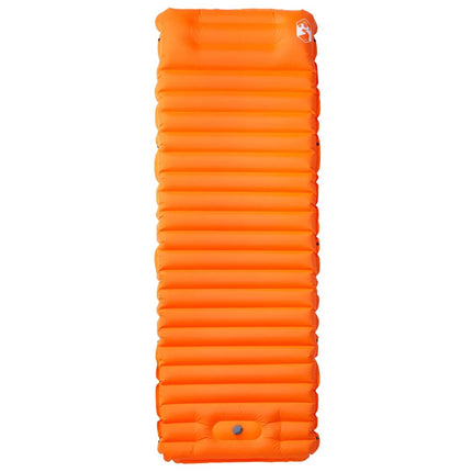 Materasso Campeggio Autogonfiabile Cuscini 1 Persona Arancio