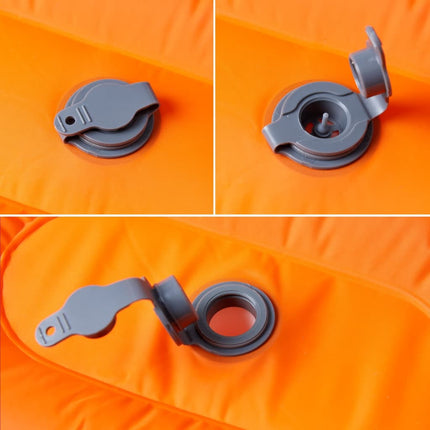 Materasso Campeggio Autogonfiabile Cuscini 1 Persona Arancio