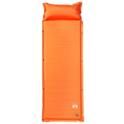 Materasso Campeggio Autogonfiabile Cuscini 1 Persona Arancio